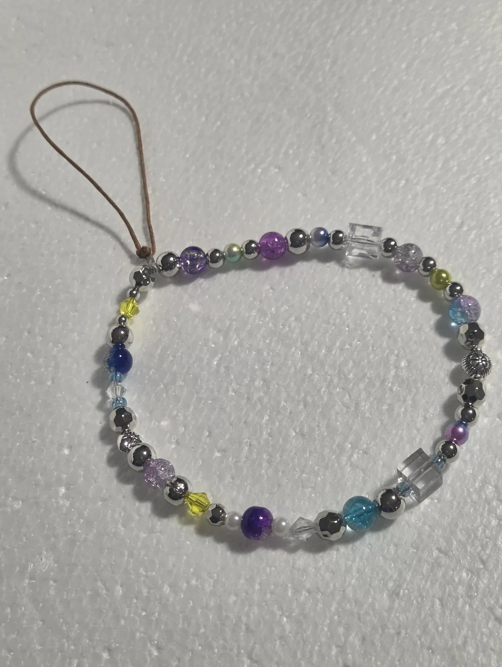 Handmade Multicolor Beaded Cell Phone Strap